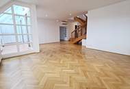 TOPLAGE, BÖRSE-NÄHE, klimatisierte 157 m2 Maisonette mit 18 m2 Terrasse, 4 Zimmer, Küche, Wintergarten, 2 Bäder, Zelinkagasse