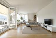 Exklusive Dachgeschoss-Maisonette mit supergroßer Terrasse und wunderbarem Fernblick & Tiefgaragenparkplatz