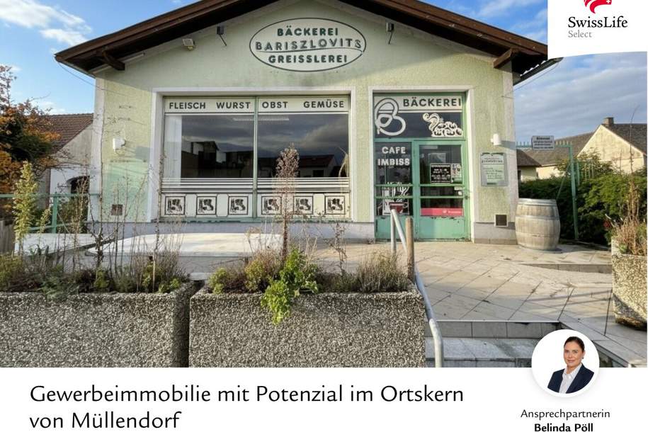 Gewerbeimmobilie mit Potenzial im Ortskern von Müllendorf, Gewerbeobjekt-kauf, 350.000,€, 7052 Eisenstadt-Umgebung