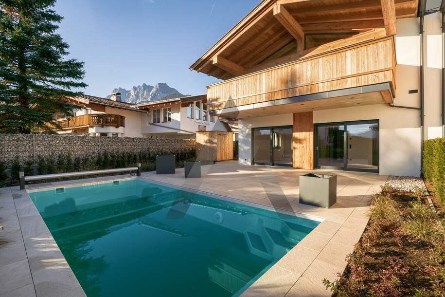 Neubau Chalet in sonniger Ruhelage mit Pool und Bergblick, Haus-kauf, 2.875.000,€, 6380 Kitzbühel