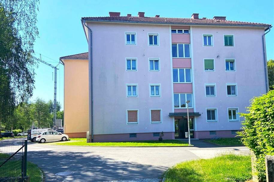 Beziehbare 98m² Eigentumswohnung mit Balkon im 3.OG, Carport, Kellerabteil, ruhiger Stadtrand, Wohnung-kauf, 128.000,€, 8490 Südoststeiermark