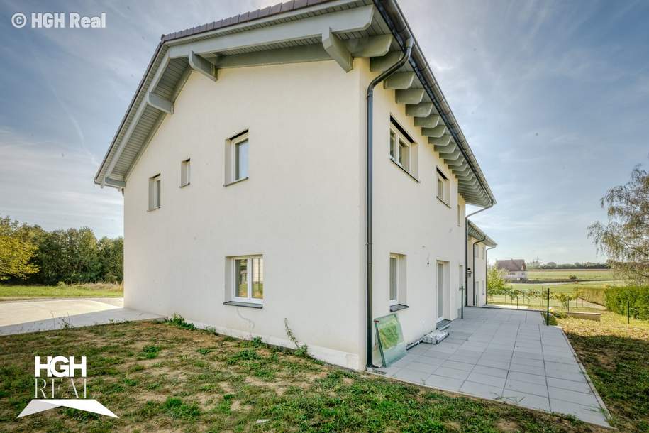 8230 Schölbing bei Hartberg: Großzügiges, belagsfertiges Eckreihenhaus - 5 Zimmer, Terrasse und Garten in sonniger Grünlage, Haus-kauf, 268.000,€, 8230 Hartberg-Fürstenfeld