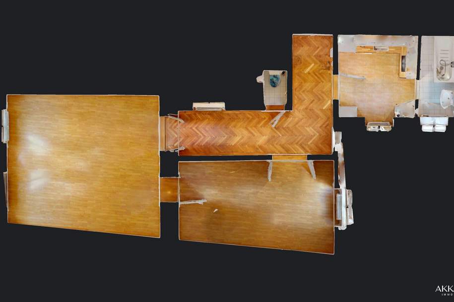 Renovierte 2-Zimmer-Wohnung – zentral begehbar &amp; unbefristete Miete, Wohnung-miete, 1.358,49,€, 1030 Wien 3., Landstraße