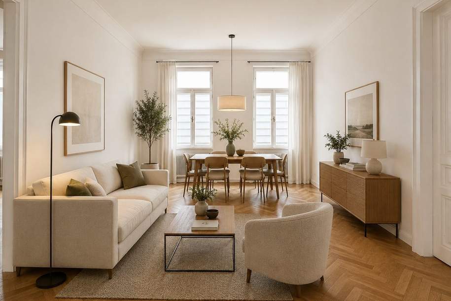 Klassische 3-Zi Altbauwohnung Nähe Schönbrunn 1120 Wien, Wohnung-kauf, 389.000,€, 1120 Wien 12., Meidling