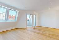 ERSTBEZUG | Traumhafte 2-Zimmer DG-Wohnung mit Loggia & Terrasse in den ruhigen Innenhof