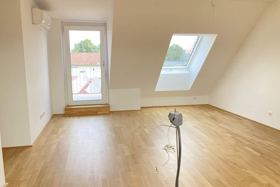 Erstbezug im Herz von Großjedlersdorf! Terrassentraum im DG: 3 Zimmer mit Weitblick *Provisionsfrei*, Wohnung-kauf, 399.000,€, 1210 Wien 21., Floridsdorf
