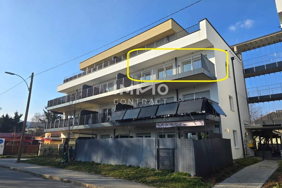 Neuwertige 3 Zimmer-Wohnung mit großem Süd-Balkon - Pirchäckerstraße 38 - Top 14, Wohnung-miete, 919,52,€, 8053 Graz(Stadt)