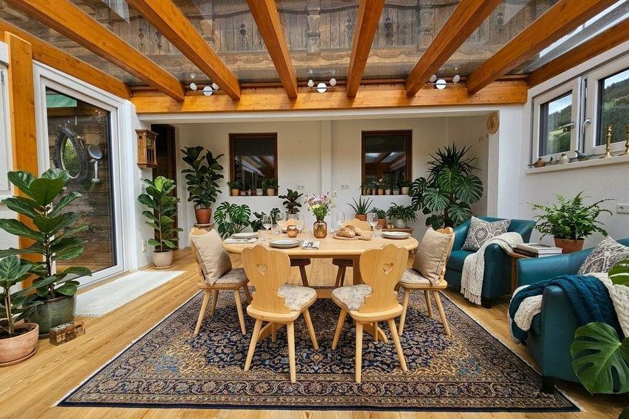 Großzügiges Haus mit 2 Wohneinheiten (möglich) – 242 m², Garten, Sauna &amp; Wintergarten, Haus-kauf, 399.000,€, 9565 Feldkirchen