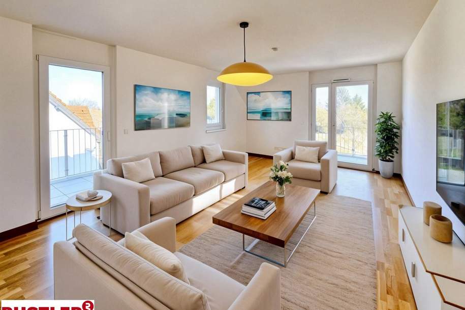 Exklusive Dachgeschoss-Maisonette am oberen Mühlwasser – Wohnen in naturnaher Ruhelage!, Wohnung-kauf, 548.000,€, 1220 Wien 22., Donaustadt