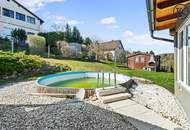 Vielseitiges Wohnhaus mit Garten, Pool &amp; Ausblick – Ruhelage in Eichgraben