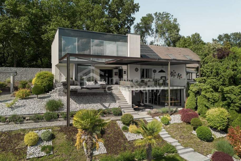 Luxusvilla am See - privater Uferzugang!, Haus-kauf, 1.499.000,€, 7201 Mattersburg