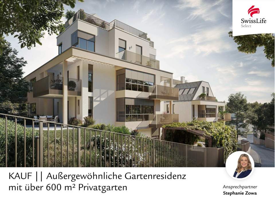 Außergewöhnliche Gartenresidenz mit über 600 m² Privatgarten