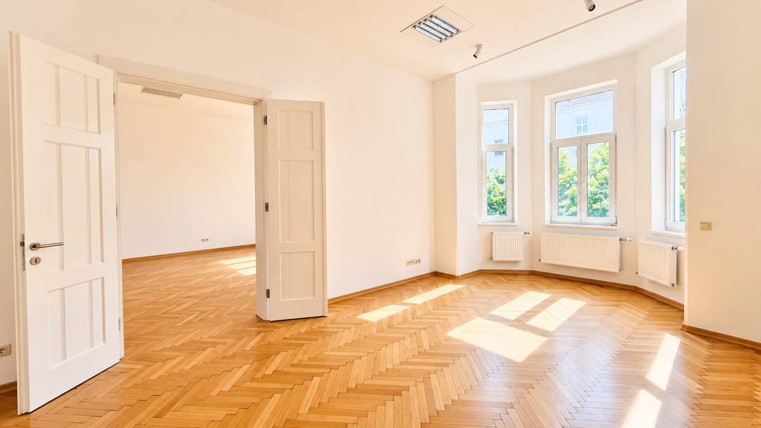 KLAGENFURT - Bahnhofstraße: Elegantes Premium-Office im prestigeträchtigen Altbau