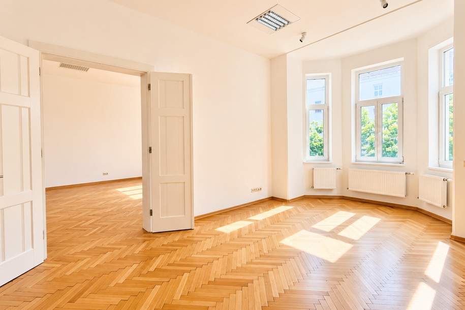 KLAGENFURT - Bahnhofstraße: Elegantes Premium-Office im prestigeträchtigen Altbau, Gewerbeobjekt-miete, 1.991,21,€, 9020 Klagenfurt(Stadt)