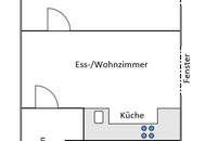 Absolute RUHELAGE, sanierte 53 m2 große, ruhige zwei Zimmer Wohnung in Wien Landstraße!