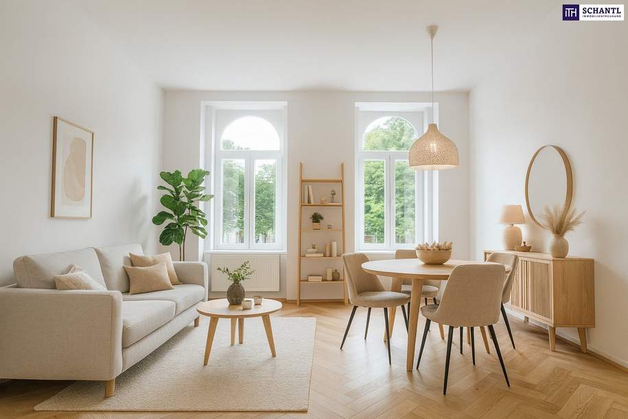 Elegante Altbauwohnung im Erstbezug nach Sanierung!! + Parkblick + großzügige Raumgestaltung, Wohnung-kauf, 489.000,€, 1050 Wien 5., Margareten