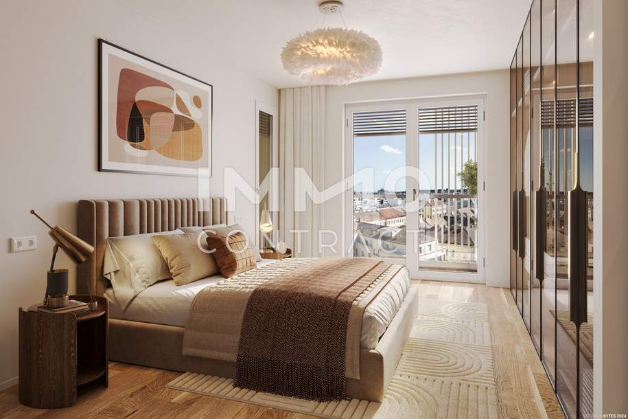 Provisionsfrei: 9. Stock. Hauptbahnhof - 2 Zimmer mit viel Licht - Von Der Sonne Geküsst, Wohnung-kauf, 450.000,€, 1100 Wien 10., Favoriten