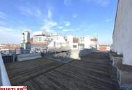 Hofruhelage und Dachterrasse in der Neubaugasse