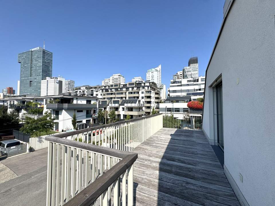 Heller Wohntraum an der Alten Donau - Großzügige Terrasse - Ruhelage in einer Sackgasse