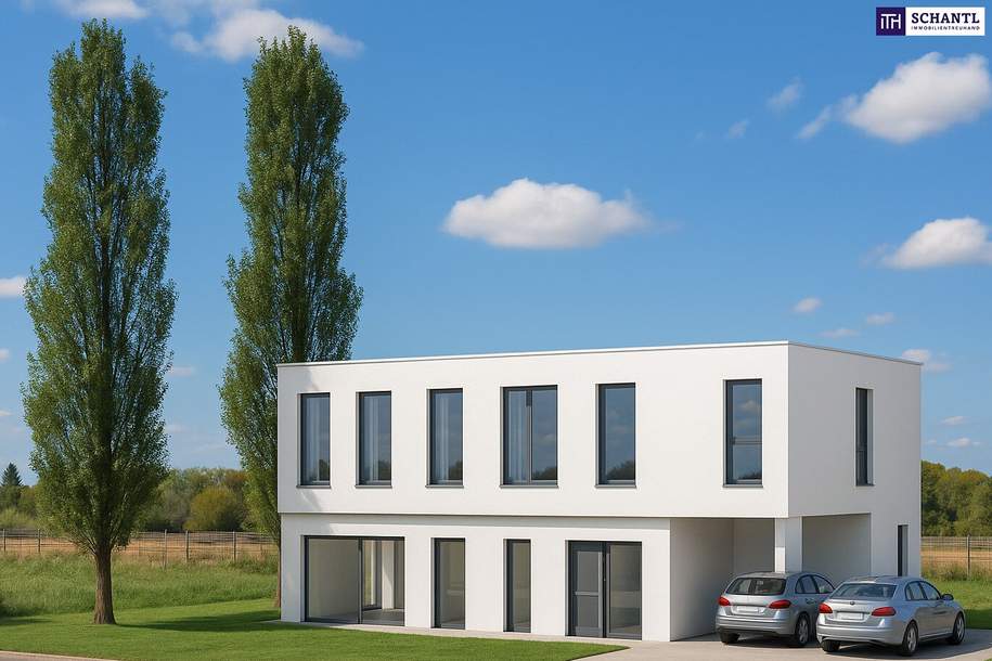 Modernes Wohnen in Massivbauweise – Einfamilienhäuser mit durchdachtem Raumkonzept in Wien-Nähe in Deutsch Wagram – freier Blick ins Grüne + unverbautes Gegenüber!, Haus-kauf, 479.000,€, 2232 Gänserndorf