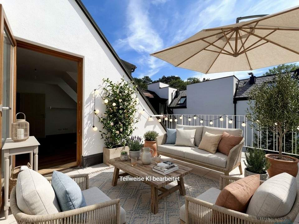 ⭐ Charmante DG-Wohnung mit großer Terrasse &amp; Grünblick