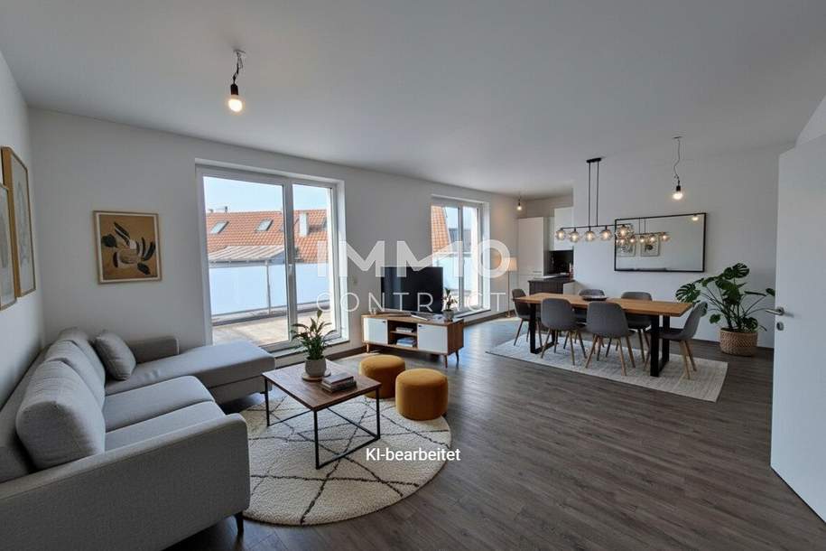 Die ideale 3-Zimmer Dachgeschosswohnung in der Drouotstraße 4 - Top 17, Wohnung-miete, 1.143,95,€, 4020 Linz(Stadt)