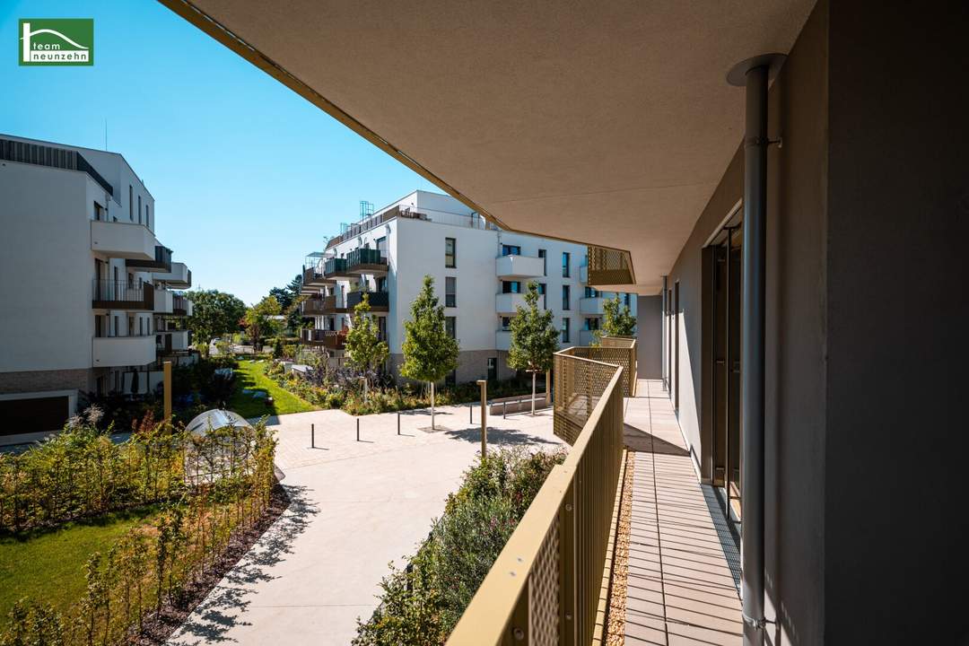 3-Zimmer hervorragend aufgeteilt mit Balkon - „Hirschfeld – Naturnah wohnen“ – Niedrig-Energie-Standard-Neubau _ Provisionsfreier Erstbezug