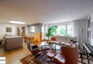 Architektenwohnung in Gersthof – 3 Zimmer im 1. Stock mit eigenem Garten, Terrasse und Loggia, Lift, offener Kamin, hochwertigster Ausstattung
