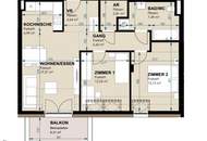 Moderne 3-Zimmer-Wohnung mit durchdachtem Grundriss und großzügigem Wohnbereich
