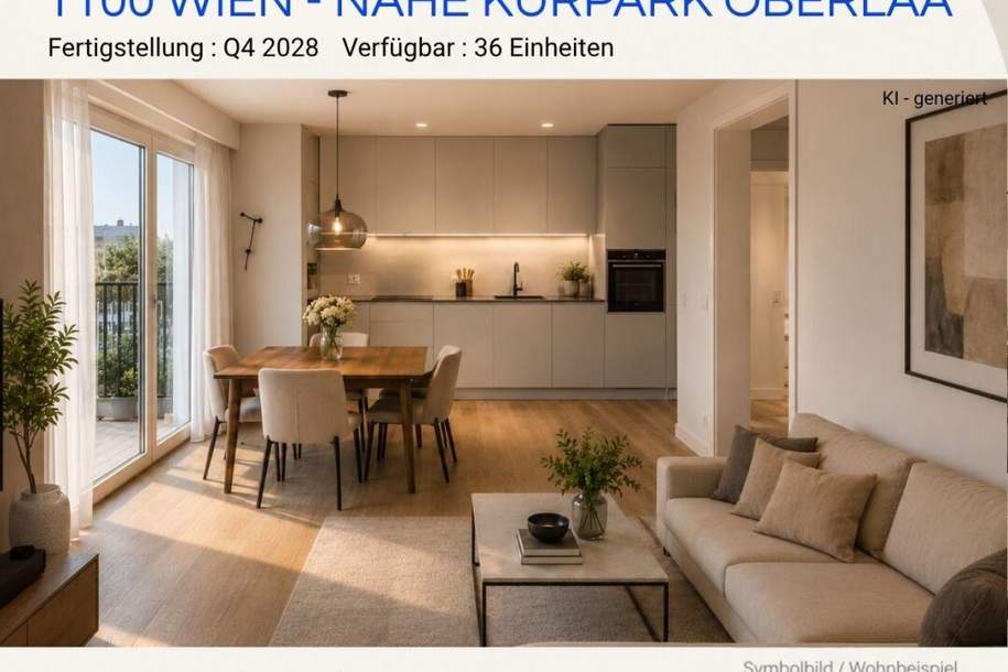 Exklusive Kurparkresidenzen - Eigennutzung oder INVESTMENT, Wohnung-kauf, 489.000,€, 1100 Wien 10., Favoriten