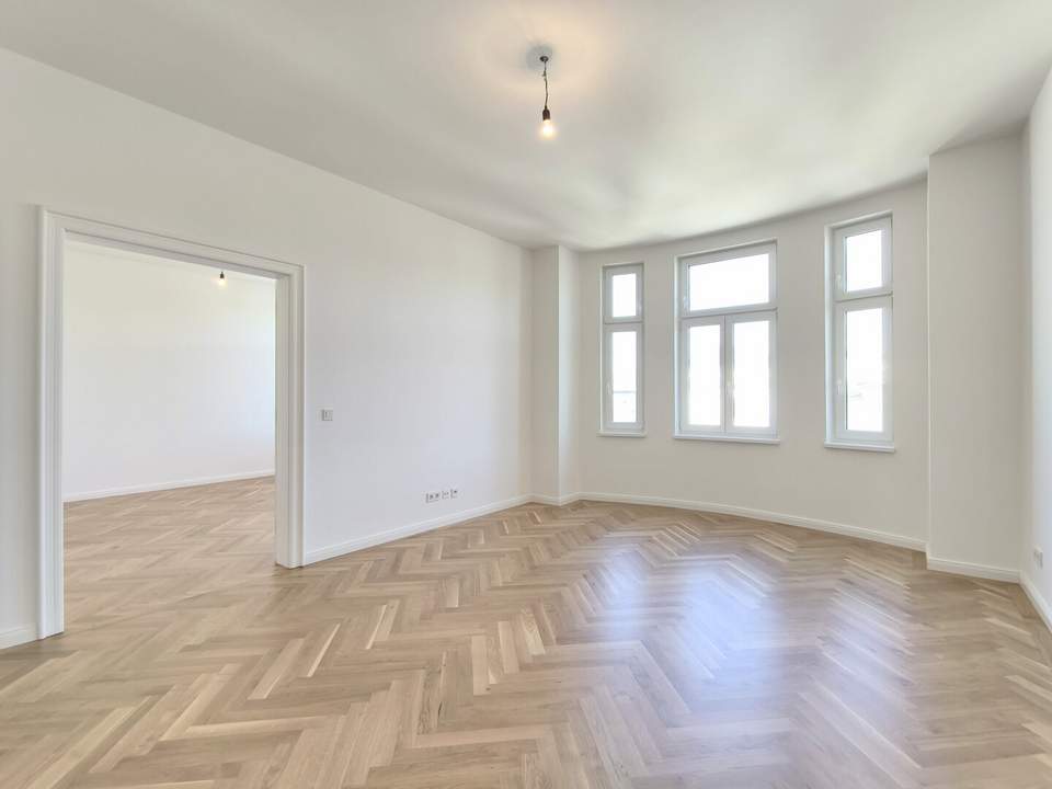 Jetzt Provisionsfrei! Stilvolle Altbauwohnung im Jugendstilhaus mit hofseitiger Loggia – Großzügiges Raumkonzept mit 5 Zimmer + separater Küche
