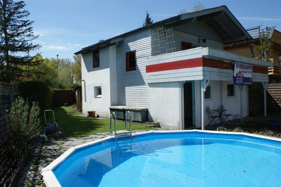 SOMMERHAUS AN DER DONAU MIT POOL, Haus-kauf, 130.000,€, 3424 Tulln