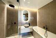 TOP-möbliertes Apartment mit Rundumblick &amp; Goodies (Gym, Pool, Spa, Lounges, Doorman): Neubau-Erstbezug Neue Donau