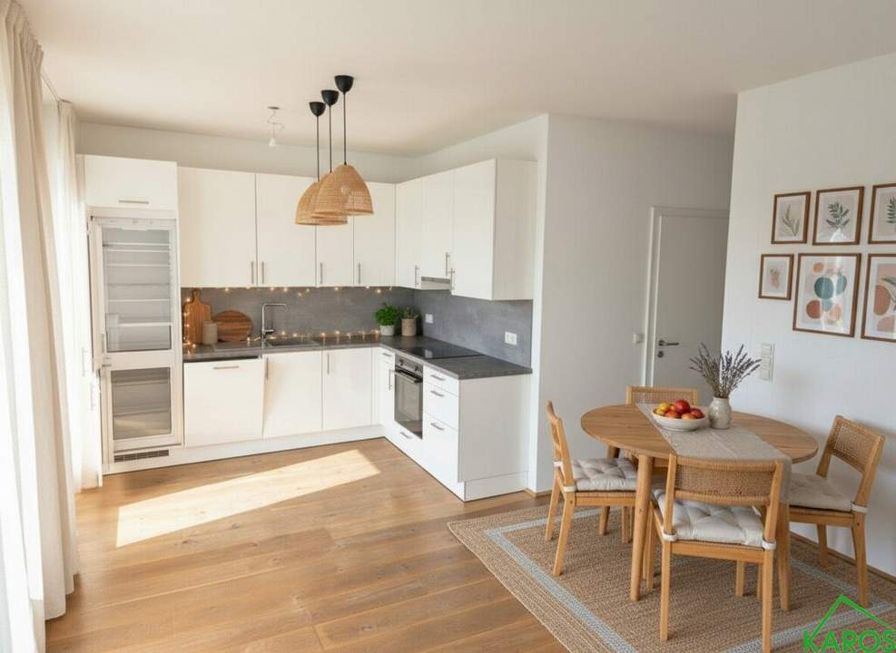 Moderne 2-Zimmer-Wohnung mit Loggia, Einbauküche & Garage!!!