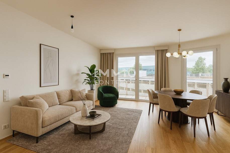 Modern wohnen im Hirschfeld: 45 m² Wohnfläche, 17 m² Freifläche & gute Anbindung, Wohnung-kauf, 259.000,€, 1210 Wien 22., Donaustadt