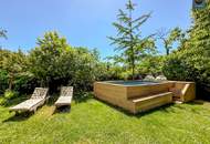 Sievering: Luxuriöse Garten-Oase mit Depot-Gebäude, Pool & Tiefgarage