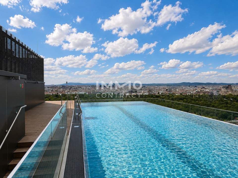 Provisionsfrei: 21. Etage - Skyline Living am PRATER mit ROOFTOP POOL