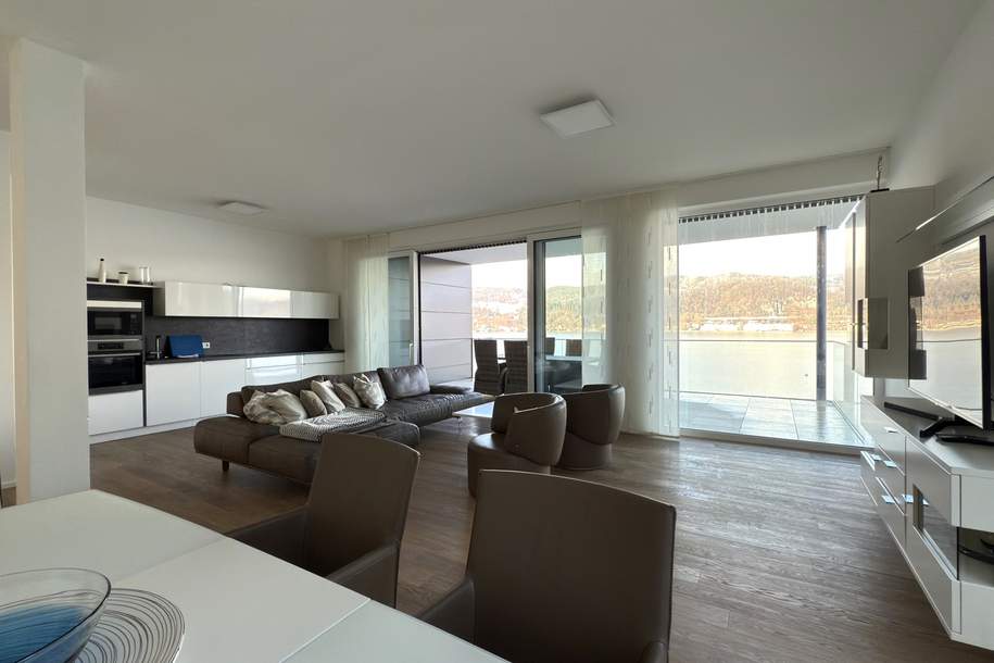 Luxusapartment mit unverbaubarem Panorama-Seeblick und privatem Seezugang am Wörthersee, Wohnung-kauf, 2.200.000,€, 9081 Klagenfurt Land