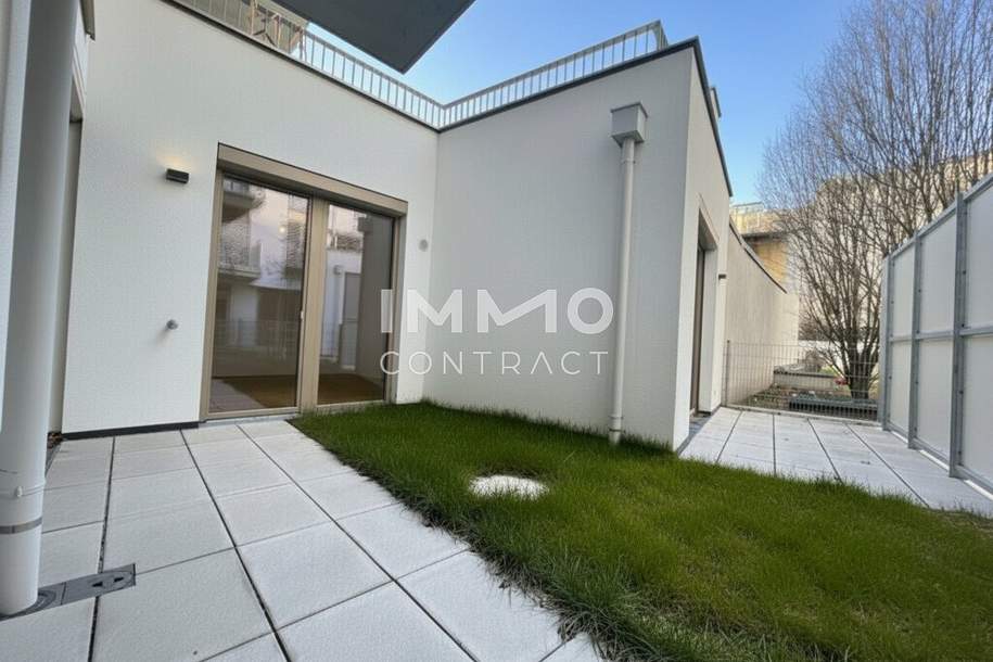 Großzügige Gartenwohnung mit sonniger Terrasse & zwei Bädern – Erstbezug BEIM DONAUUFER, Wohnung-kauf, 259.500,€, 1210 Wien 22., Donaustadt