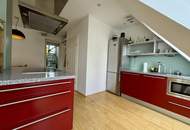 Außergewöhnliche Dachgeschoss-Maisonette mit Dachterrasse und beeindruckendem Wienblick nahe Naschmarkt