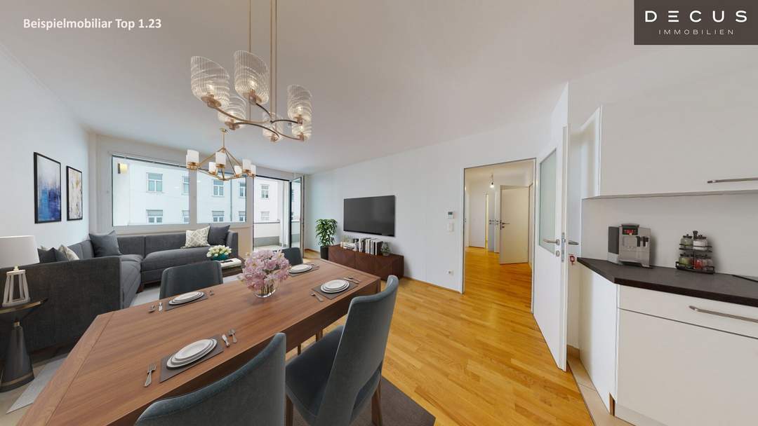 AB APRIL | 2-ZIMMER WOHNUNG | TERRASSE | 6.STOCK