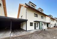 Neubau-Doppelhaushälfte Lengau | 6 Zimmer, Südgarten & Carport | BJ 2023, modern & energieeffizient