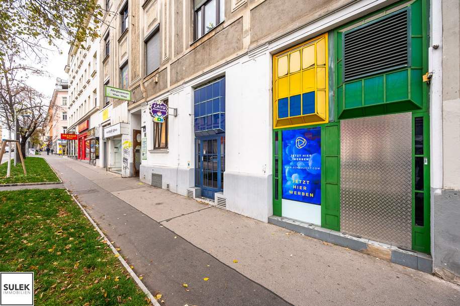 Flexibel gestalten: Geschäftslokal an der Hütteldorfer Straße (23–83m²) – Provisionsfrei!, Gewerbeobjekt-miete, 1.312,71,€, 1150 Wien 15., Rudolfsheim-Fünfhaus