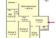 4-Zimmerwohnung mit unverbaubarem Blick Nähe Hanusch Krankenhaus