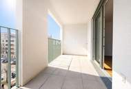 Lichtdurchfluteter Erstbezug: 3-Zimmer mit Loggia und Weitblick in top Lage!