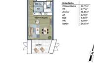 Charmante Gartenwohnung mit 2 Zimmern – ca. 62,12 m² Wohnfläche &amp; 21,00 m² Garten PROVISIONSFREI