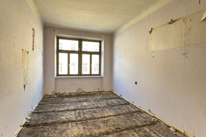 Sanierungsbedürftige Wohnung mit Entwicklungspotenzial im gepflegten Altbau, Wohnung-kauf, 60.000,€, 1100 Wien 10., Favoriten