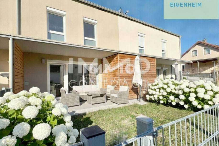 4ZI-RAUMWUNDER mit GARTEN - *gefördert* € 194.831 Eigenkapital + WBF - monatl. Kosten € 556,40 (BK + WBF) - Reihenhaus mit viel Stauraum und 2Stellplätzen!, Haus-kauf, 393.875,€, 3500 Krems(Land)
