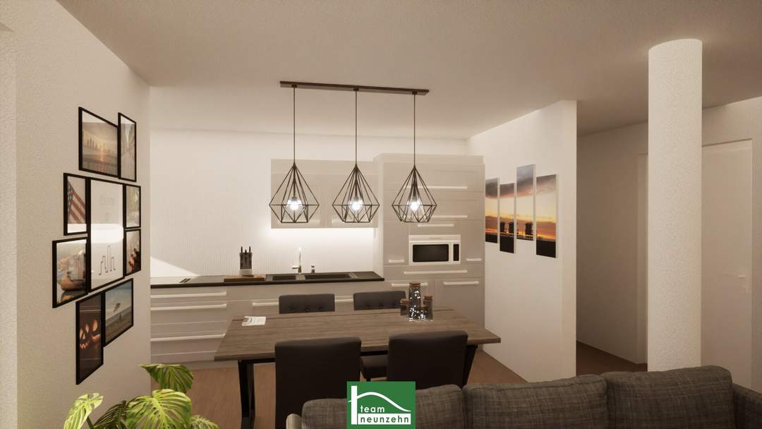 Moderne 2-Zimmer-Wohnung mit Terrasse auf Eigengrund – Erstbezug, Fußbodenheizung. - WOHNTRAUM