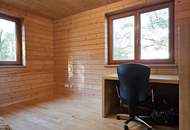 Wohnen und Arbeiten unter einem Dach in urgemütlichem Holzblockhaus in idyllischer Grünruhelage in Maria Anzbach